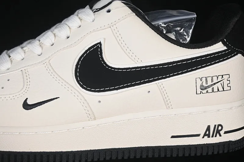 All Categories Nk Air Force 1 Air Force Series Nk Air Force 1 Low Air Force Low Nike Air Force 1'07 Low Beige White Black Contrast Color Air Force One Low Casual Sneakers DW8806-001